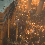 Gerusalemme, cristiani ortodossi celebrano rito del Fuoco Sacro
