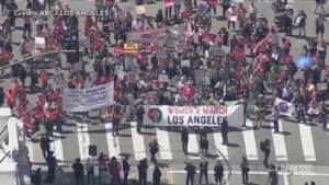 Los Angeles, manifestazione per il diritto all’aborto