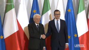 Varsavia, Mattarella incontra il premier polacco Morawiecki