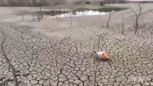 Siccità in Spagna: terra arida dove c’era un bacino d’acqua