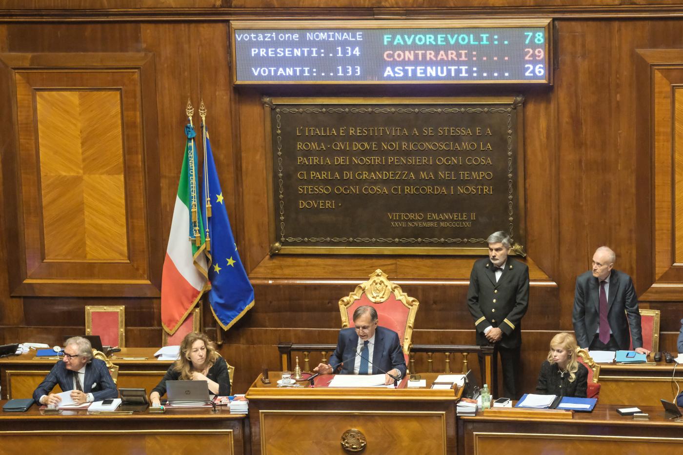 25 aprile, Senato approva mozioni maggioranza e opposizione