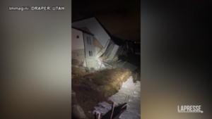 Utah, due case pericolanti crollano vicino a Salt Lake City