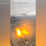 Usa, motore dell’aereo impatta con un uccello e prende fuoco