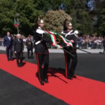 25 Aprile, Mattarella a Cuneo depone corona al Parco della Resistenza