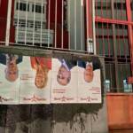 25 Aprile, a Napoli manifesti con Meloni e La Russa a testa in giù
