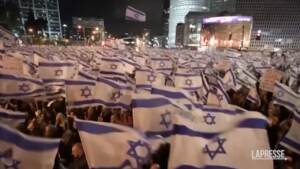 Israele, nuova maxi protesta contro la riforma della giustizia