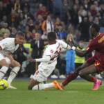 Roma-Milan 1-1, Saelemaekers replica ad Abraham nel recupero