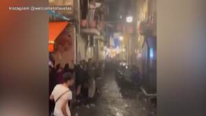 Napoli, notte di festeggiamenti in attesa del terzo scudetto