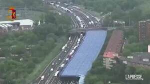 Maltempo a Bologna, il sorvolo della zona della frana a Fontanelice