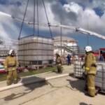 Ucraina, in fiamme deposito carburante russo vicino ponte Crimea