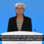 Bce, alzati i tassi dello 0,25%, Lagarde: “Prospettive di inflazione troppo elevate”