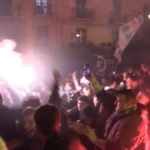 Napoli, al fischio finale esplode la gioia al Rione Sanità