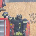 Parma, a fuoco azienda materiale plastico a Fidenza