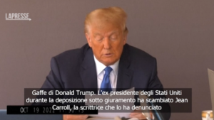 Usa, stupro: Trump scambia la sua accusatrice per l’ex moglie