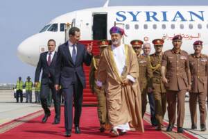Il sultano dell'Oman Haitham bin Tariq riceve il presidente siriano Bashar Assad nella capitale Muscat