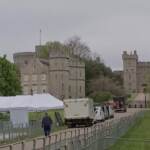 Preparativi al Castello di Windsor per concerto in onore di Re Carlo III