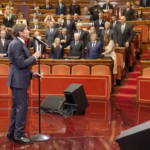 75 anni Senato, Morandi canta l’Inno di Mameli