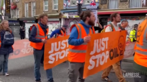 Clima, a Londra protesta degli attivisti di Just Stop Oil