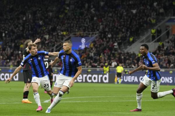 Champions, Milan-Inter 0-2 nell’euroderby di semifinale