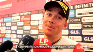 Giro d’Italia, Pedersen: “Molto felice per la vittoria”