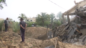 Gaza, case distrutte dagli attacchi aerei di Israele