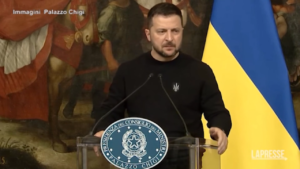 Zelensky a Roma: “Cara Giorgia grazie per sostegno Italia”