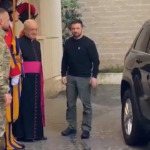 Zelensky a Roma, l’arrivo in Vaticano