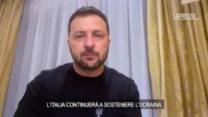 Ucraina, Zelensky: “L’Italia continuerà a darci supporto”