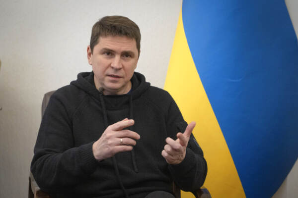 Ucraina, Podolyak: “Sostegno Italia e alleati chiave per la pace”