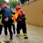 Maltempo, soccorso operaio bloccato in azienda a Riccione
