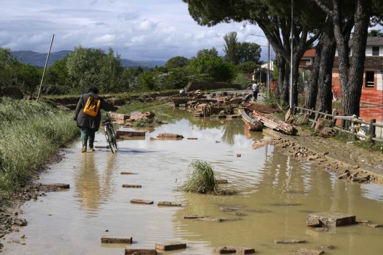 Maltempo e inondazioni nella zona di Faenza