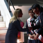G7, l’arrivo di Giorgia Meloni a Hiroshima