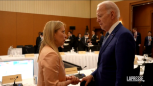 G7 Hiroshima, Meloni vede Biden