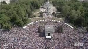 Moldavia, imponente manifestazione pro Ue a Chisinau