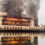 Filippine, incendio distrugge edificio storico di Manila