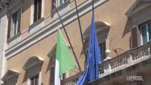 Alluvione Emilia-Romagna, bandiere a mezz’asta a Montecitorio