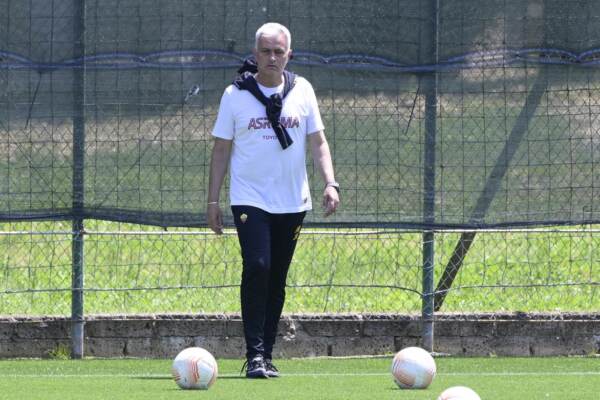 Allenamento AS Roma prima della finale di Europa League con il Siviglia