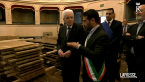 Mattarella a Lugo di Romagna, la visita al teatro Rossini