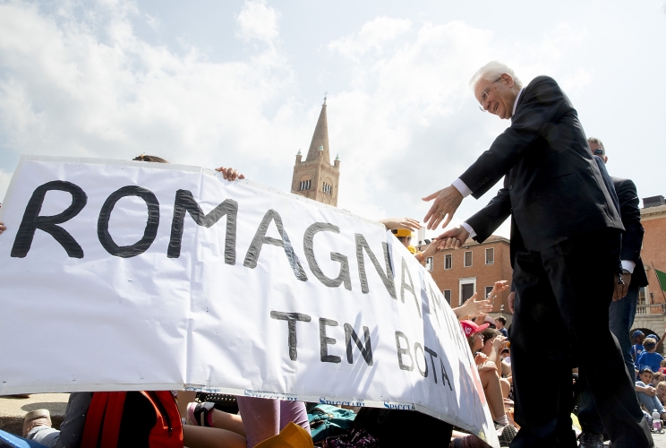 Maltempo, Mattarella in Romagna nei luoghi dell’alluvione