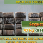 Palermo, sequestrati 47 kg di droga: arrestato corriere italiano