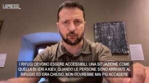 Ucraina, Zelensky: “Rifugi antiaerei devono essere aperti 24 h su 24”