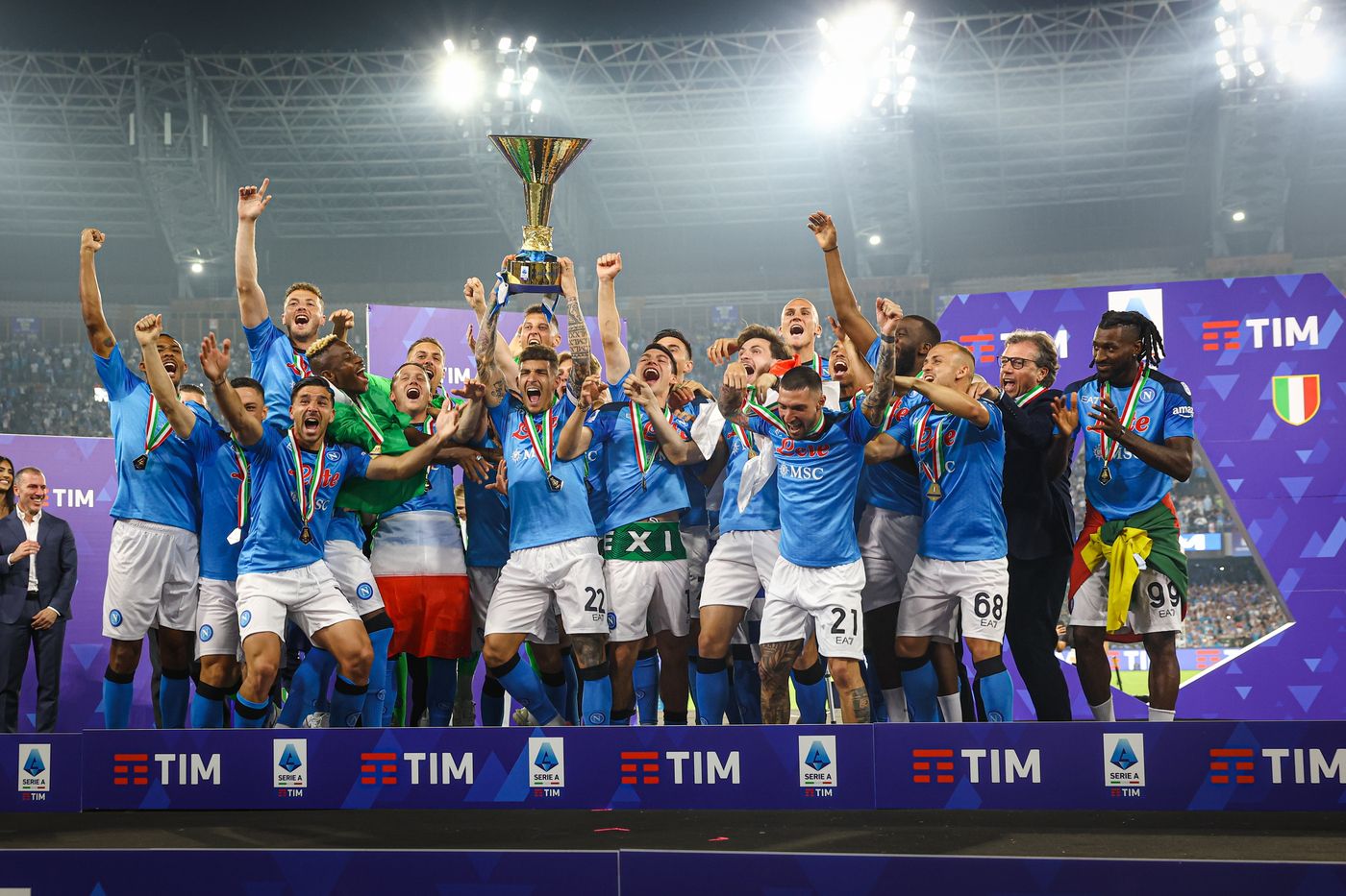 Napoli festeggia lo scudetto