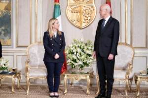 Meloni in Tunisia incontra il presidente Saied e la premier Bouden