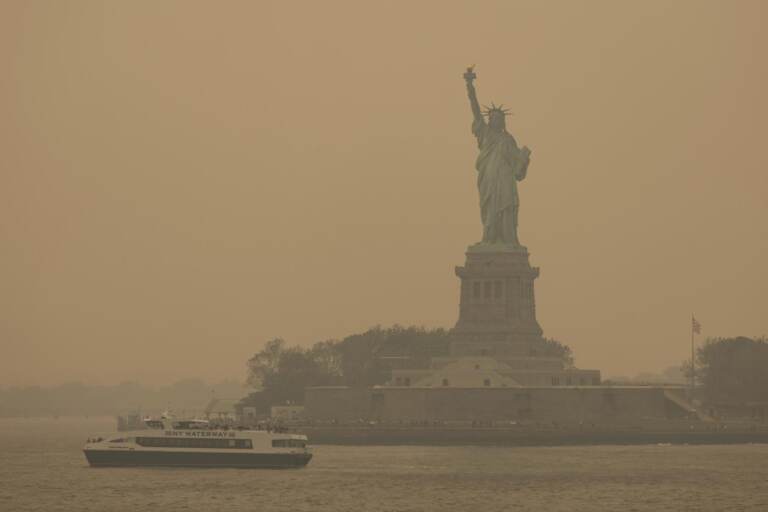New York avvolta dalla cenere