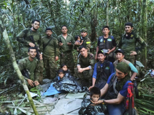 Colombia, quattro bambini trovati vivi dopo 40 giorni nella giungla