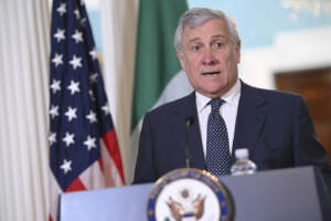 Il Segretario di Stato Antony Blinken e il Ministro degli Esteri italiano Antonio Tajani al Dipartimento di Stato a Washington