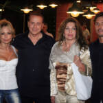 Silvio Berlusconi con la moglie Veronica e figli