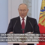 Russia, Putin: “Il patriottismo ci unisce in questi giorni difficili”