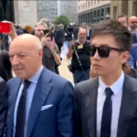 Funerali Berlusconi, l’arrivo del presidente dell’Inter Zhang e Marotta