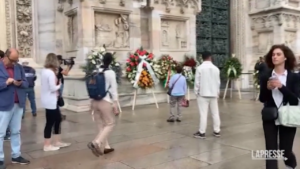 Funerali Berlusconi, piazza Duomo inizia a riempirsi